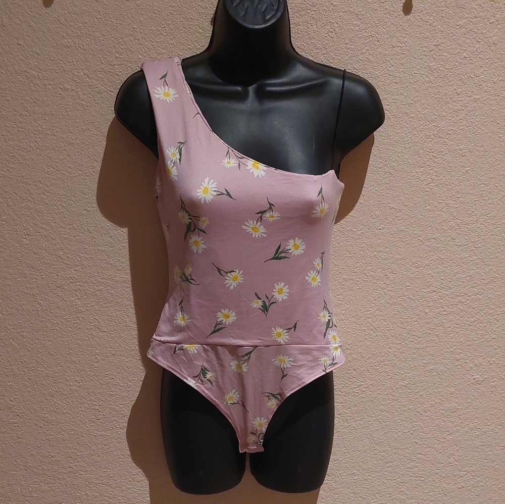 Pink flower bodysuit